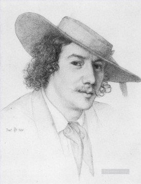  poynter oil painting - Portrait of Whistler Edward Poynter